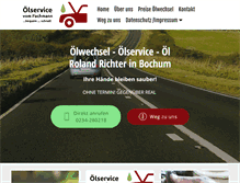 Tablet Screenshot of oelwechselservice.de